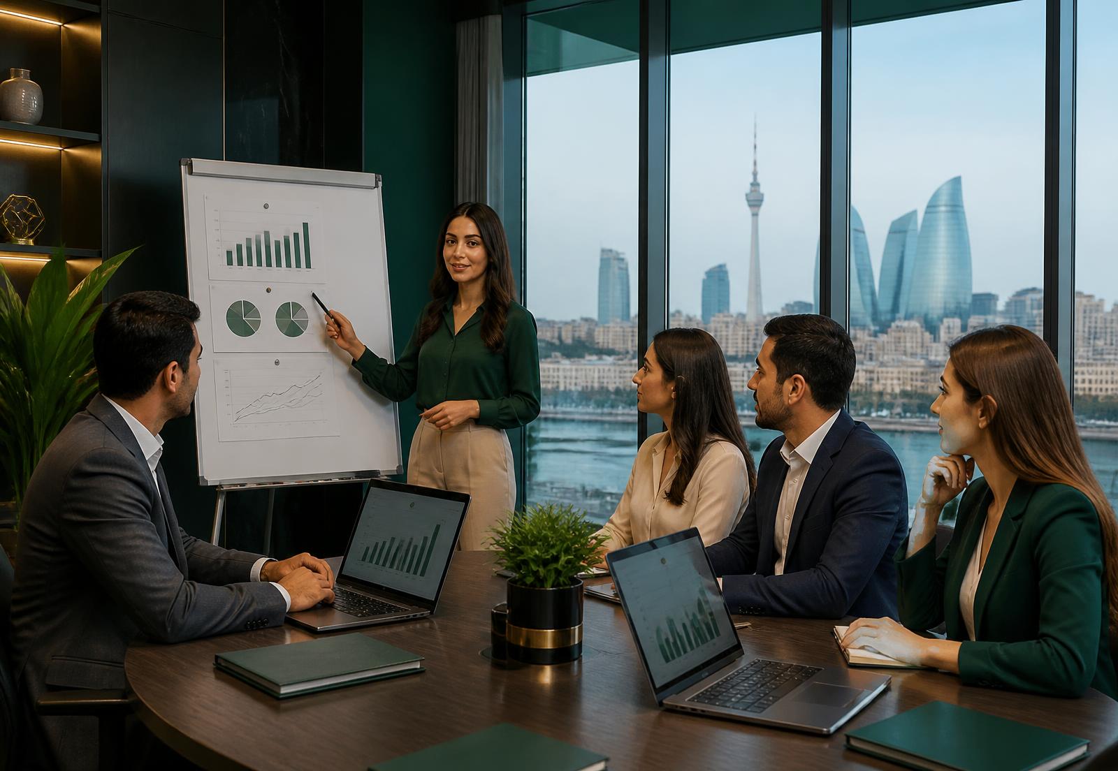 Monarch Consulting and Academy təlim otağında maliyyə hesabatlarının təhlili